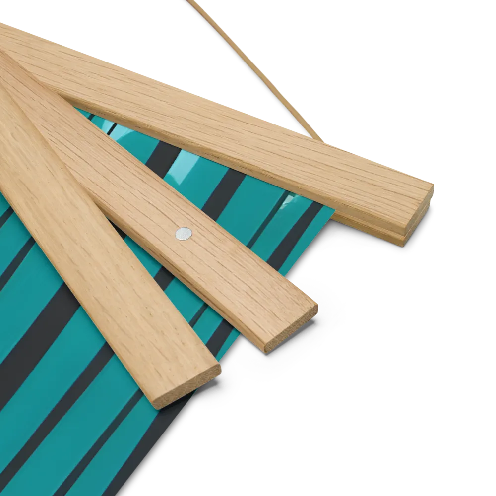 Whispers of Spring: A Colorful Retreat | Poster With Oak Wood Hanger | 18″×18″