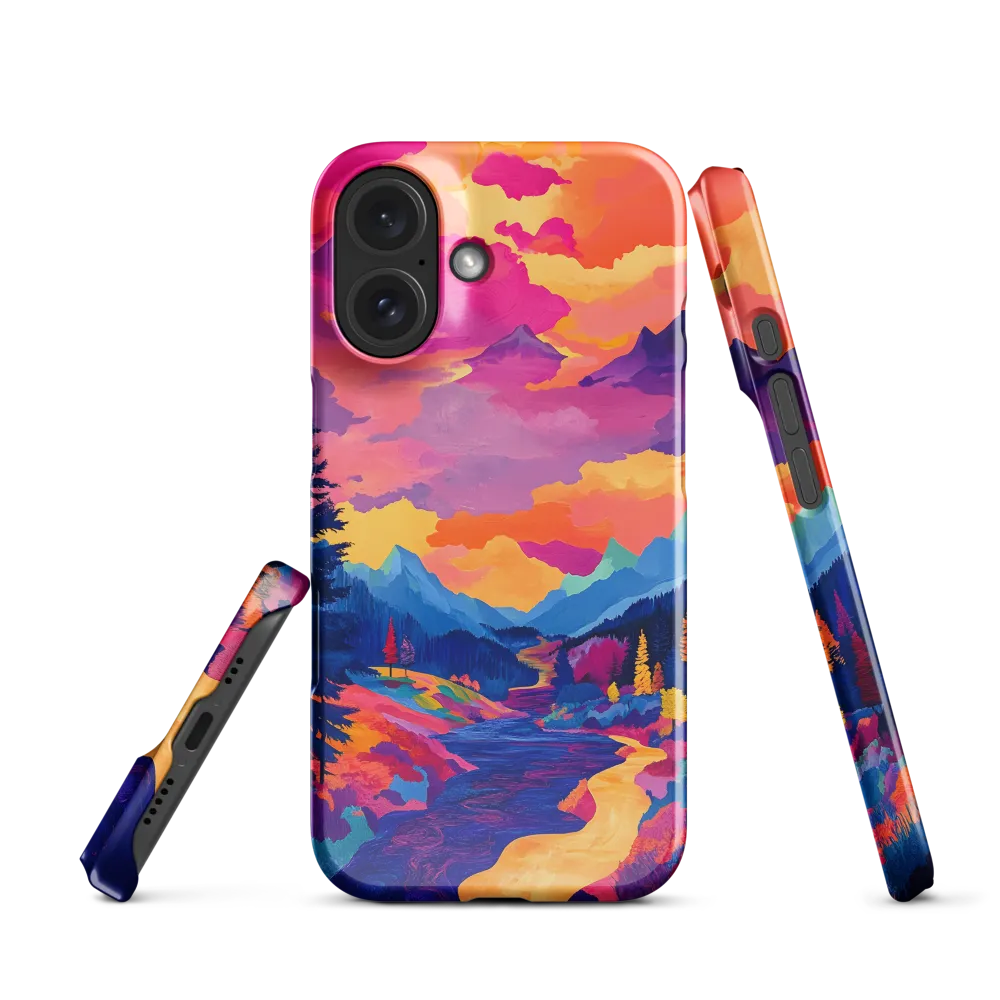 Radiant Serenity: A Surreal Landscape | Phone Case |  16 | Snap Case | Glossy