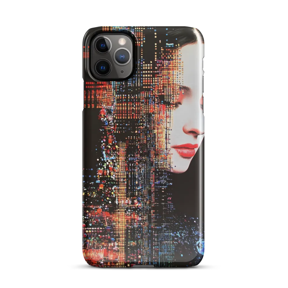 Pixelated Dreams: A Melding of Technology and Emotion | Phone Case |  11 Pro Max | Snap Case | Glossy