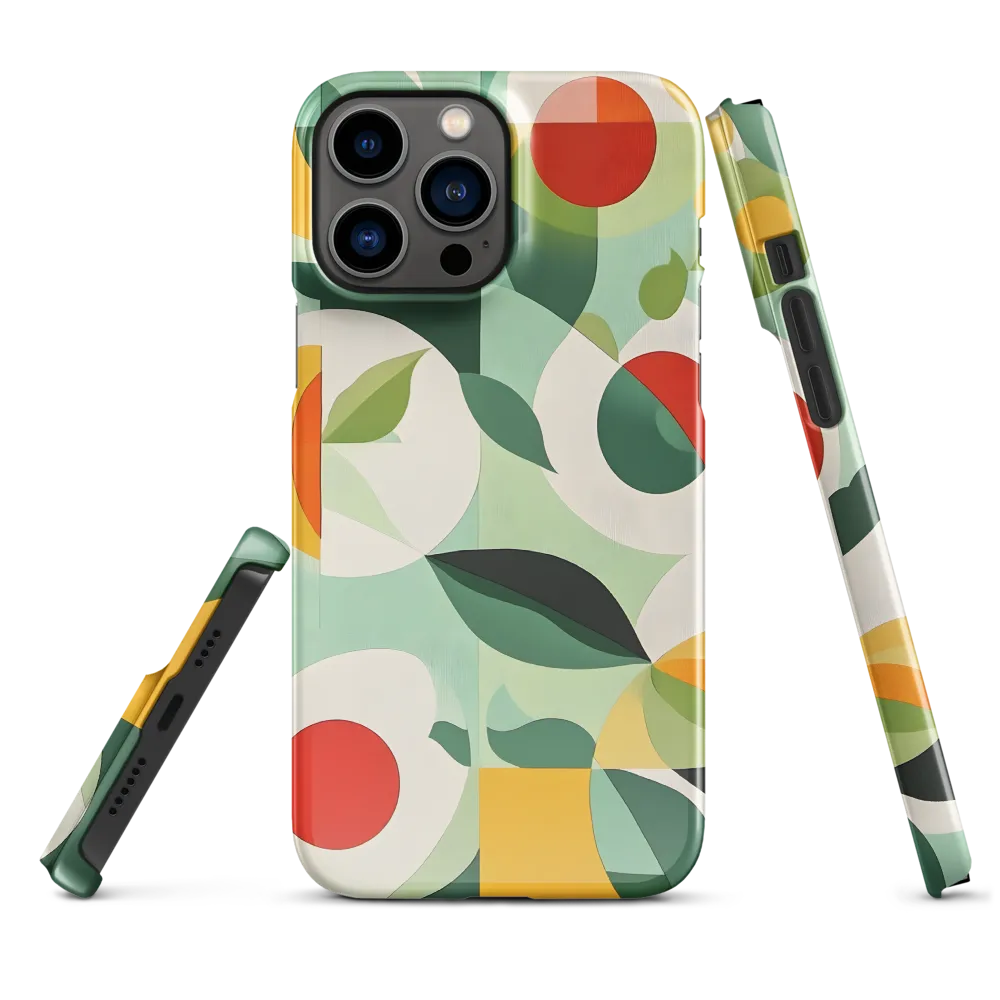 Harmony in Shapes: A Playful Abstract Design | Phone Case |  13 Pro Max | Snap Case | Glossy