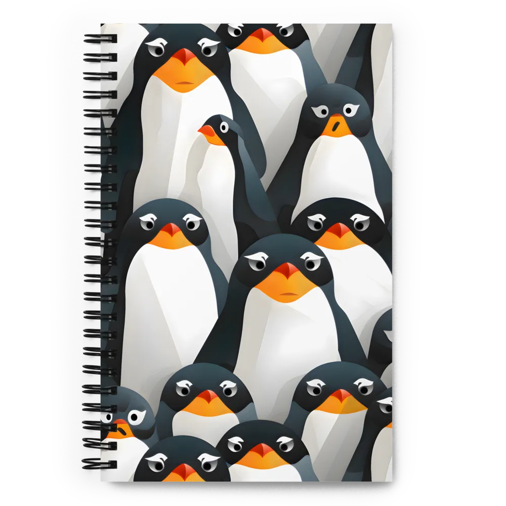 Playful Penguins: A Whimsical Collection | Spiral Notebook