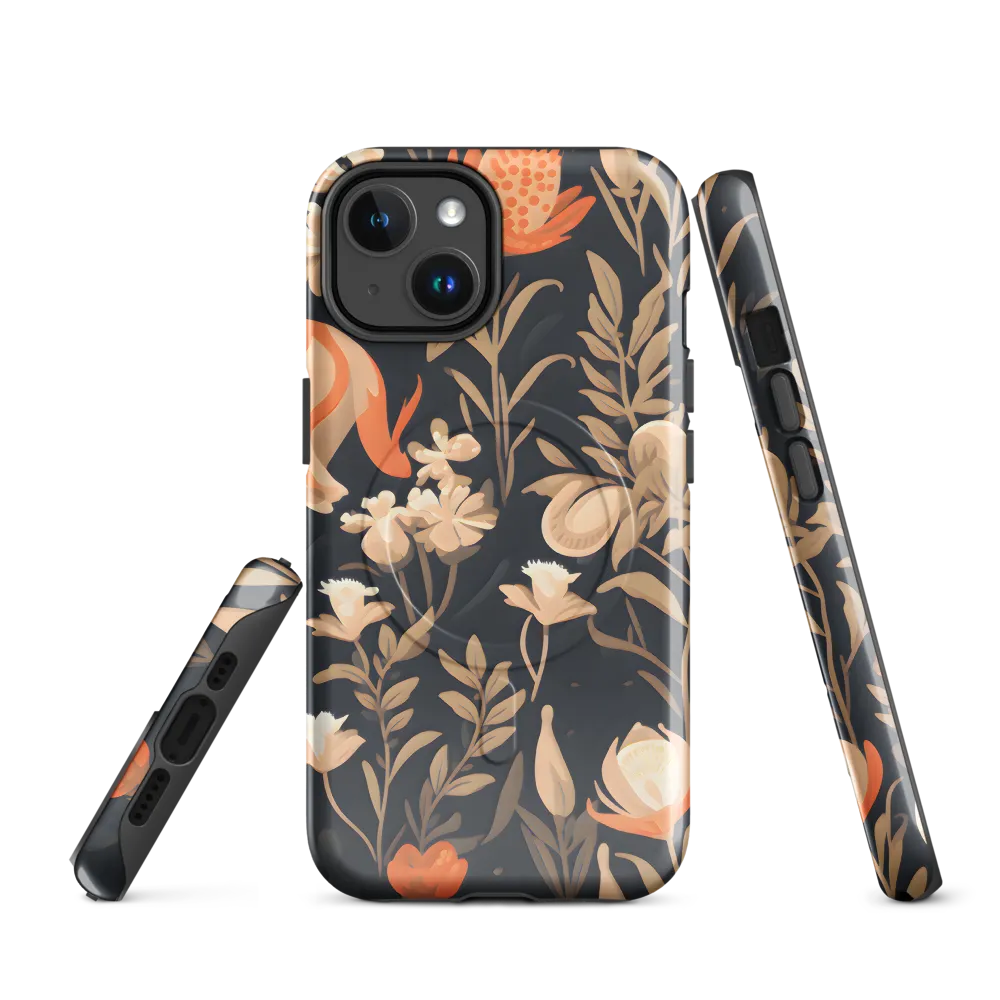 Floral Harmony: A Dance in the Dark