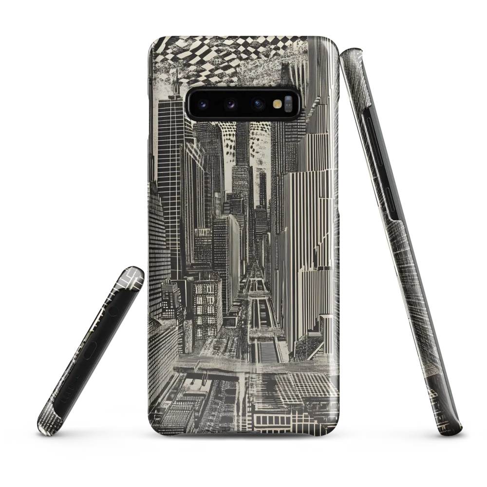 Urban Dreams: A Surreal Cityscape | Phone Case |  S10 Plus | Snap Case | Glossy