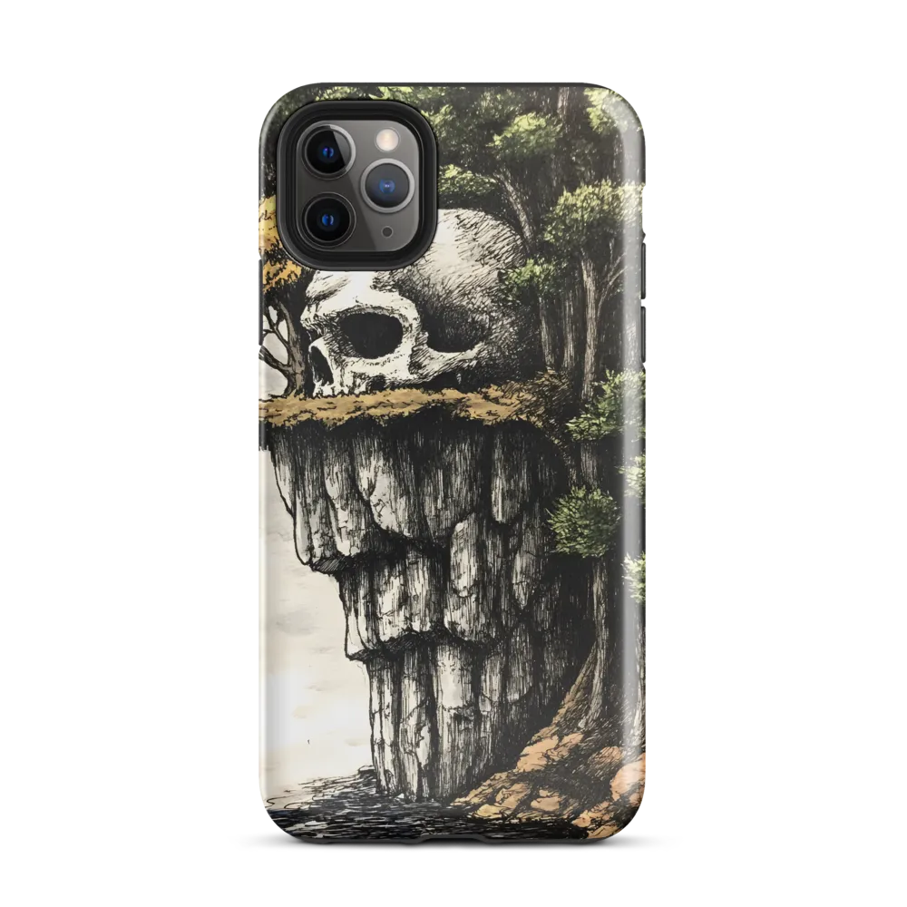 The Whispering Skull: A Surreal Encounter with Nature | Phone Case |  11 Pro Max | Tough Case | Glossy