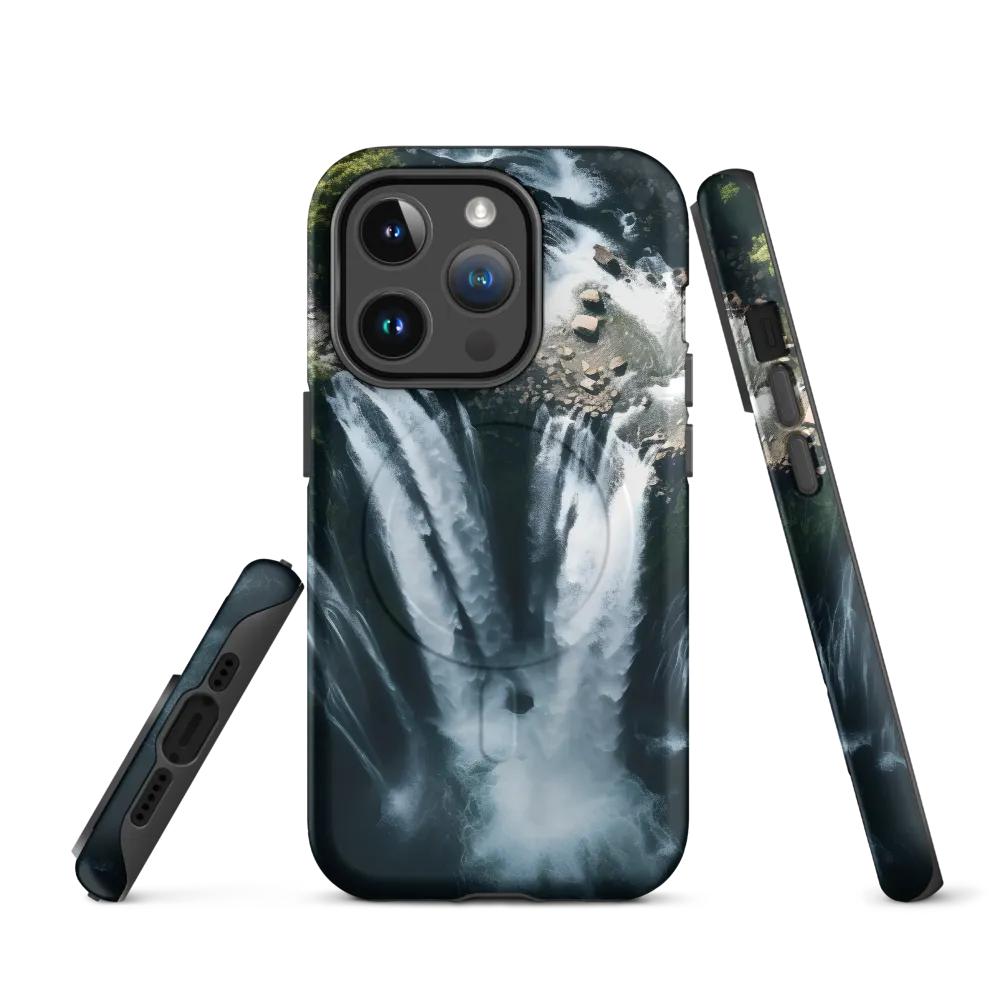 Nature's Power: The Cascading Waterfall | Phone Case |  14 Pro | MagSafe® Tough Case | Matte