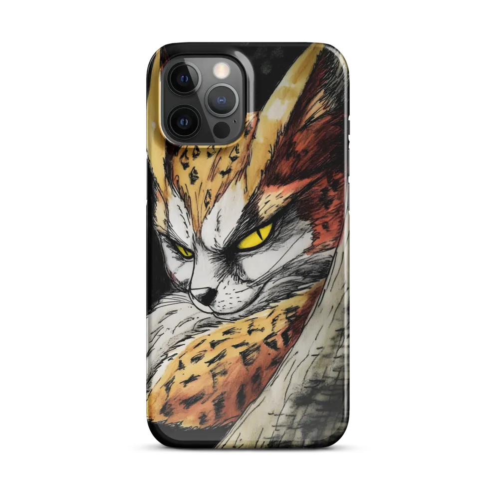 Fierce Gaze of the Wild Cat | Phone Case |  12 Pro Max | Snap Case | Glossy