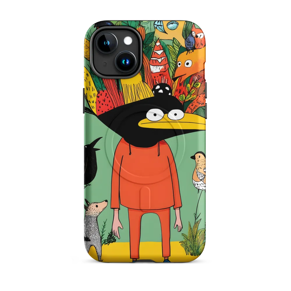 Whimsical Encounter in a Colorful Jungle