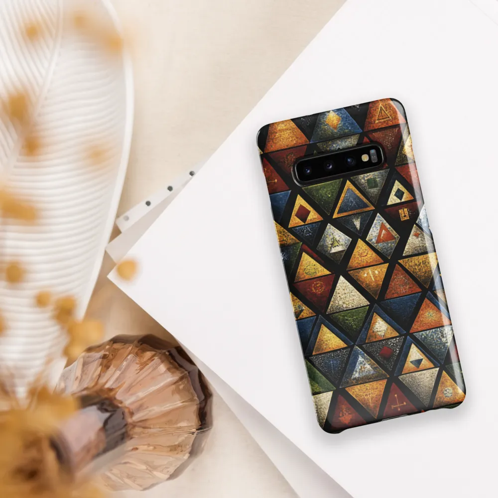 Dynamic Triangular Harmony | Phone Case |  S10 Plus | Snap Case | Glossy