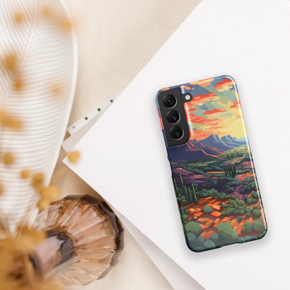 Desert Serenity at Dusk | Phone Case |  S22 | Snap Case | Glossy