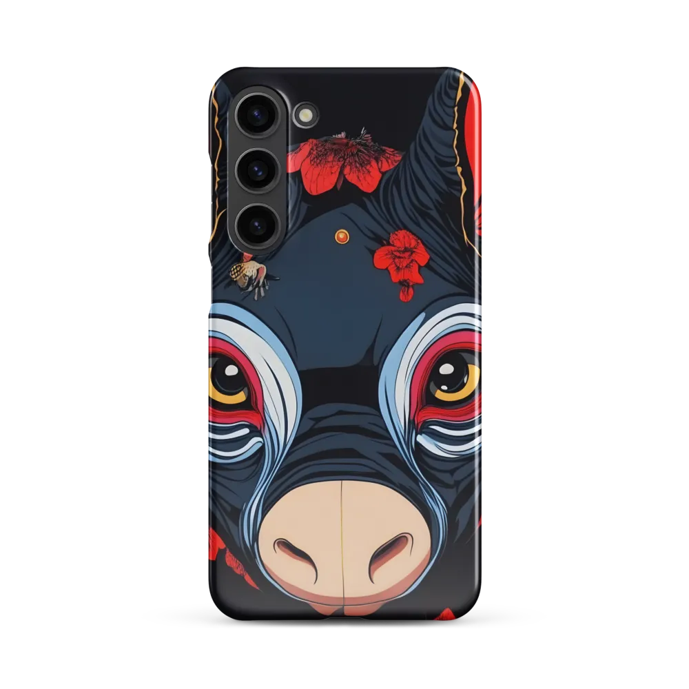 Mystical Bull with Floral Motifs