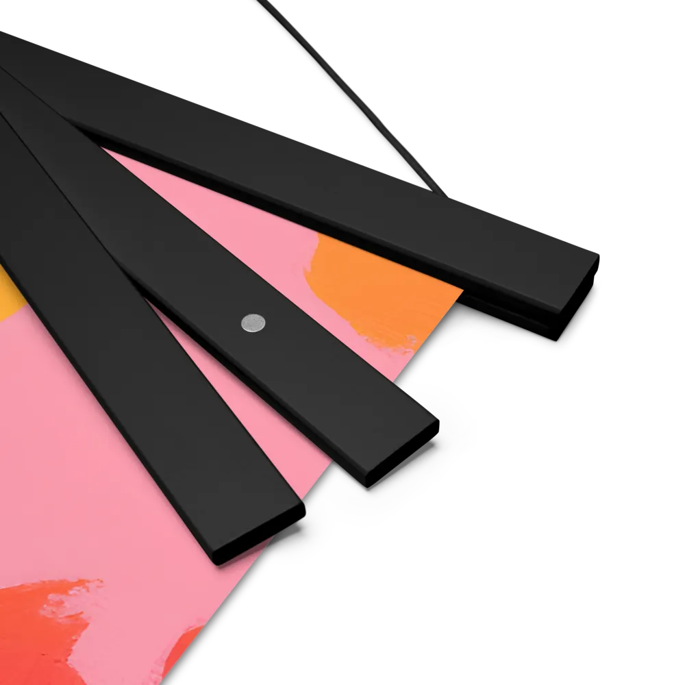 Whispers of the Sun | Poster With Black Wood Hanger | 18″×18″
