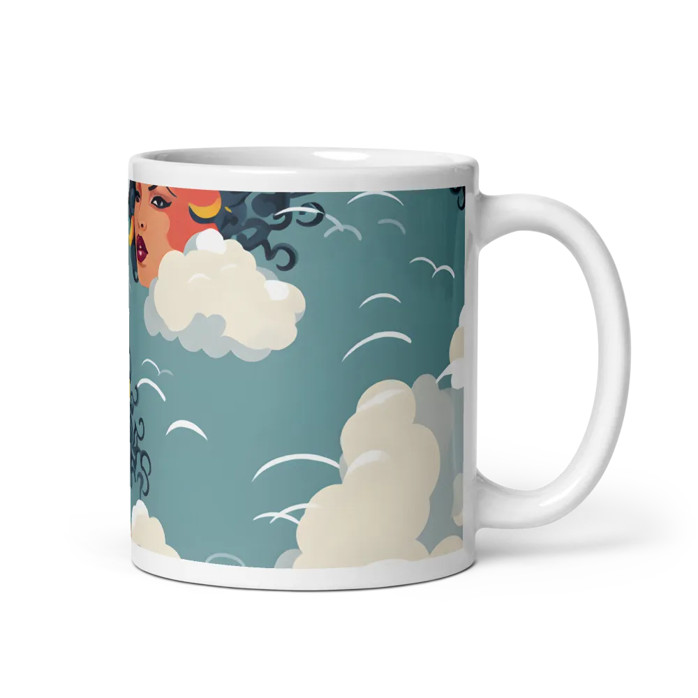 Whimsical Dreams in the Sky | Mug with White inside | 11 oz