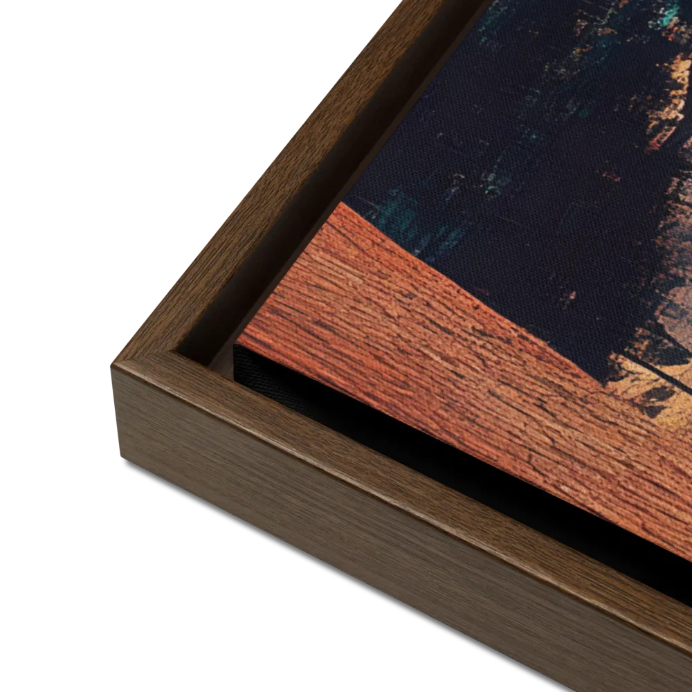 Elysian Waterscape | Canvas with Brown Frame | 24″×36″
