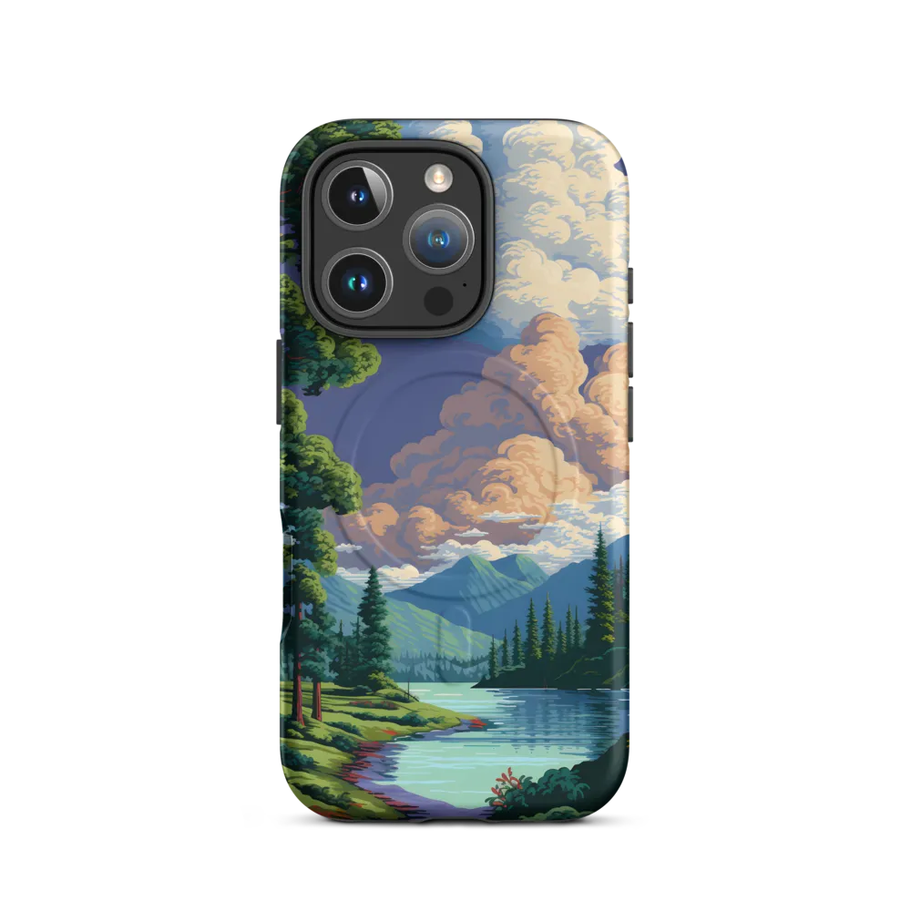 Serenity in Nature: A Lush Landscape | Phone Case |  16 Pro | MagSafe® Tough Case | Matte