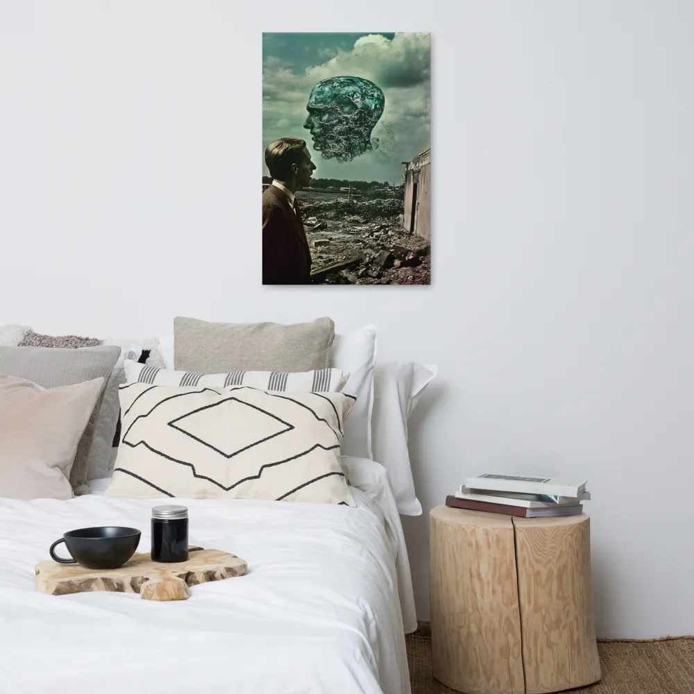 Ethereal Reflections: Identity in a Fragmented World | Canvas | 24″×36″