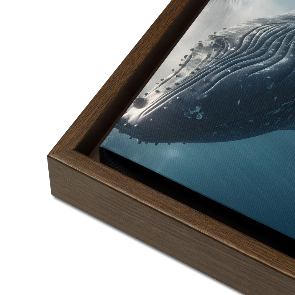 Graced by the Depths | Canvas with Brown Frame | 12″×16″
