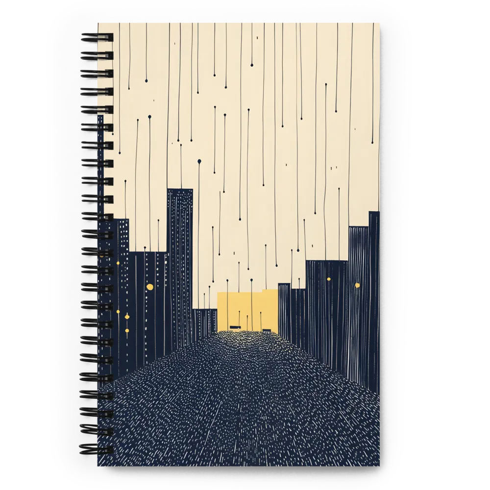 Whispers of the Urban Sky | Spiral Notebook