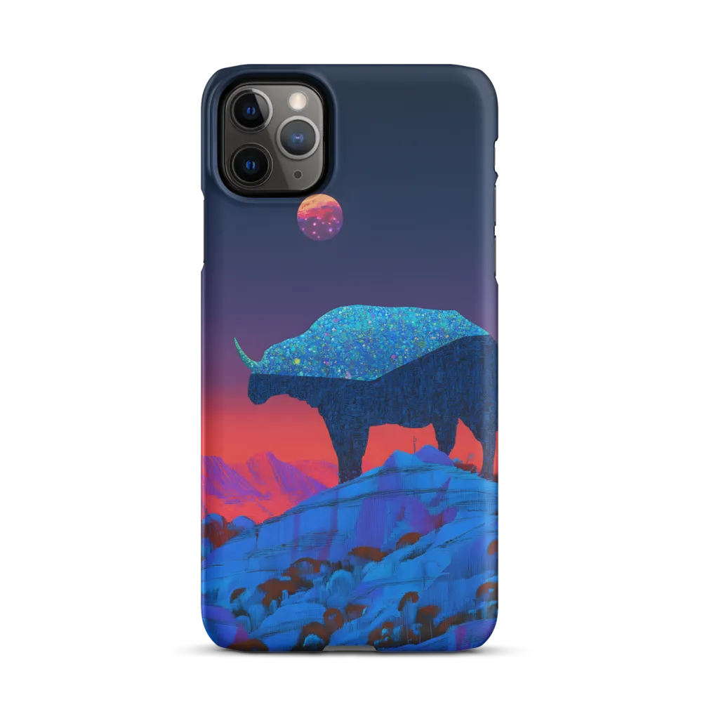 Luminous Bison Under a Celestial Sky