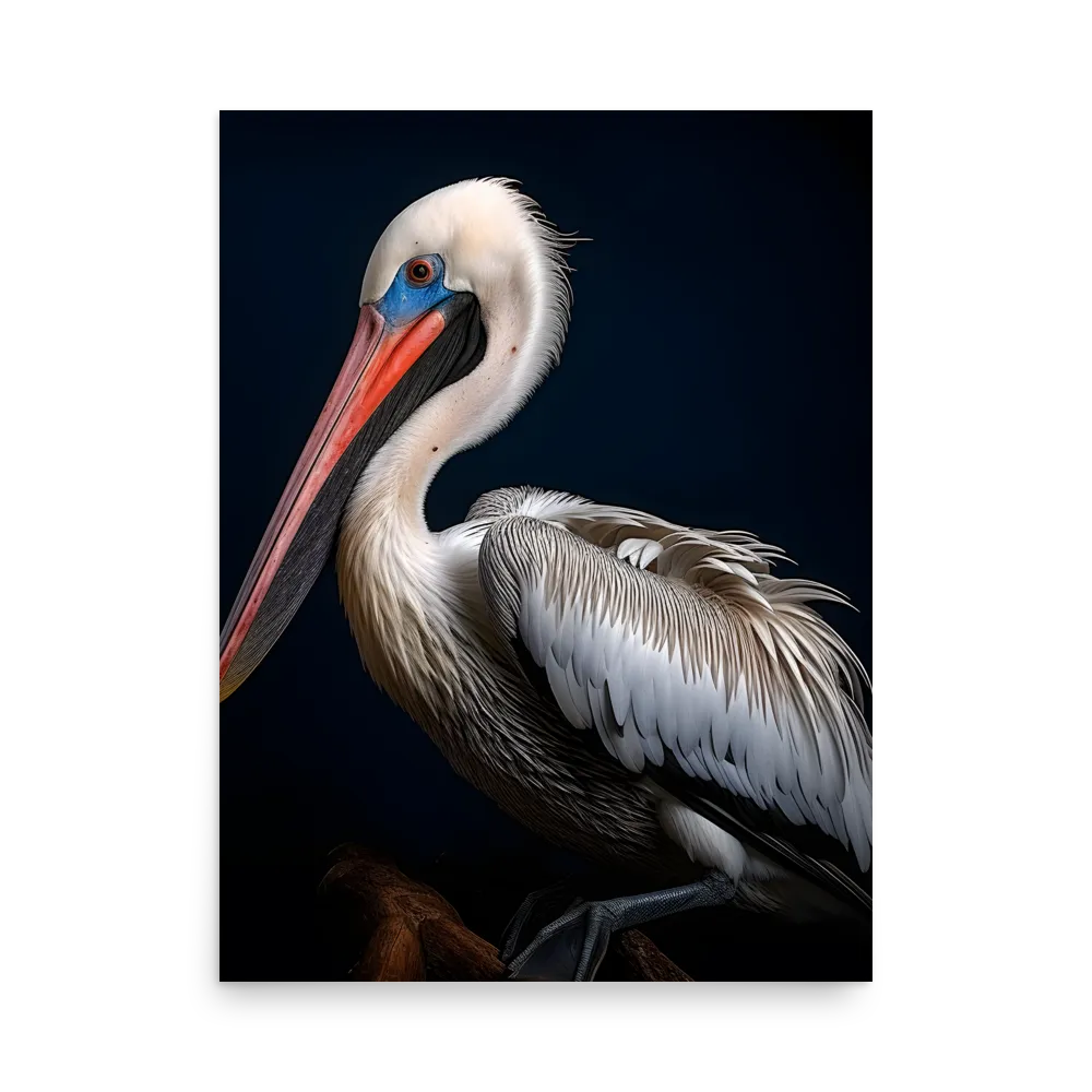 Majestic Pelican Portrait | Poster | 18″×24″