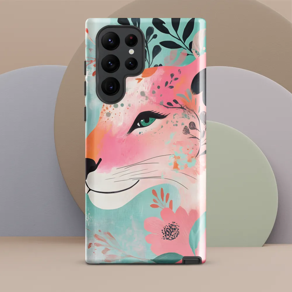 Whimsical Majesty: A Floral Lion