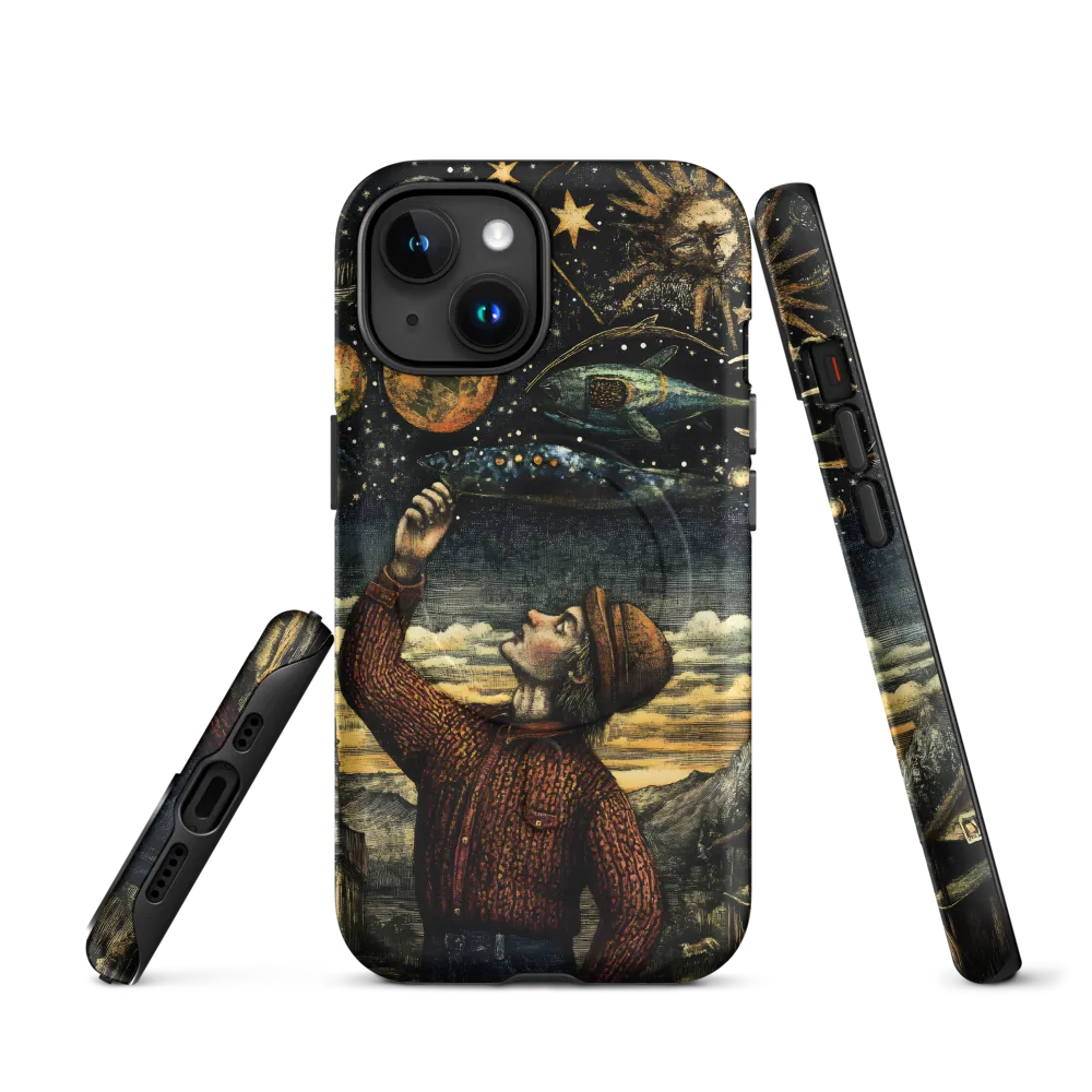 Cosmic Curiosity: A Journey Beyond Earth | Phone Case |  15 | MagSafe® Tough Case | Matte