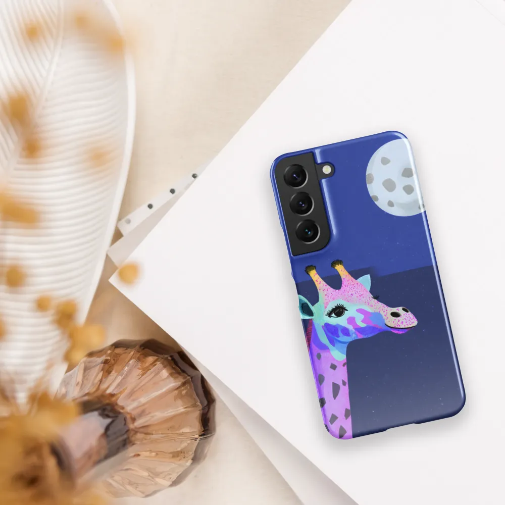 Whimsical Giraffe Under the Stars