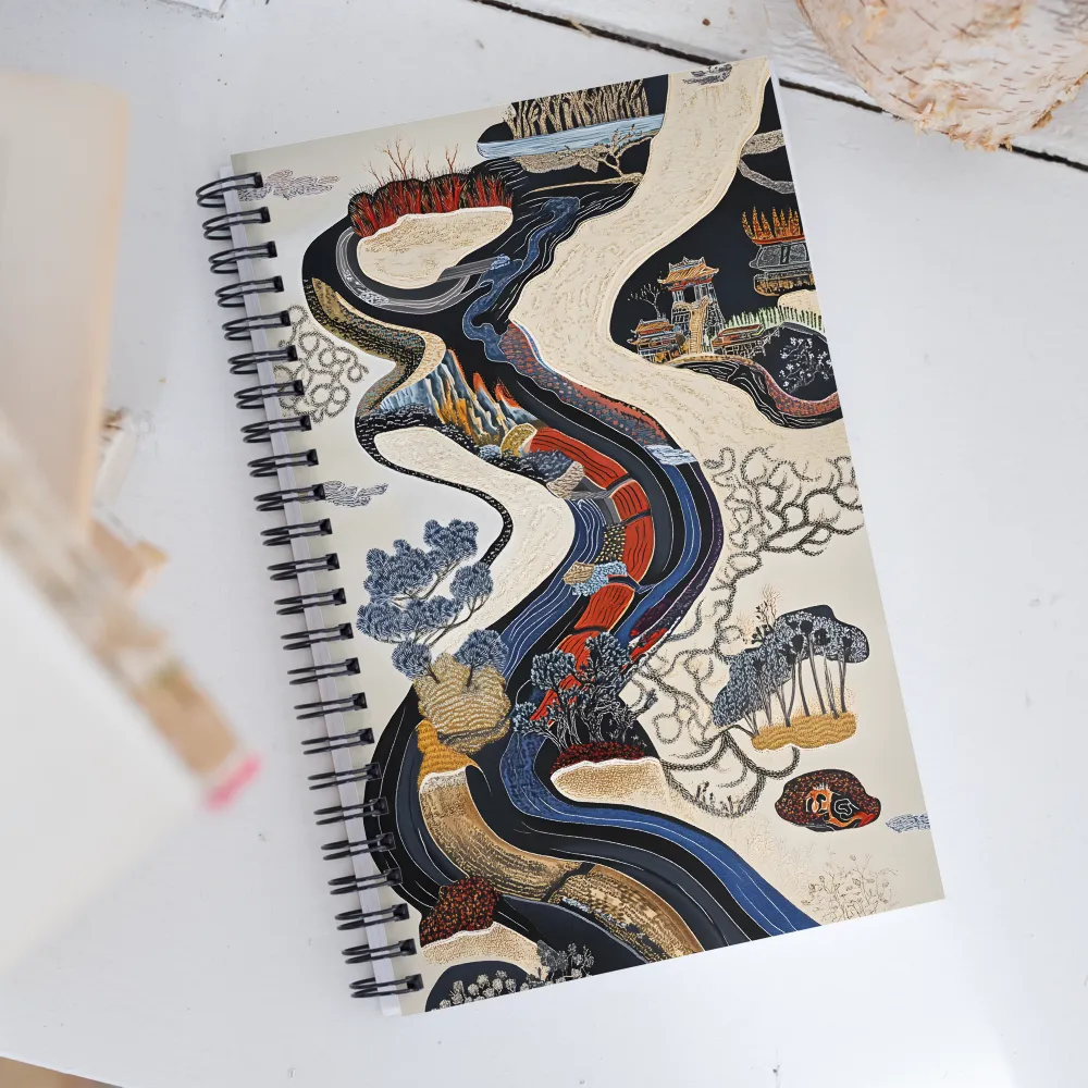 Flow of Tranquility | Spiral Notebook