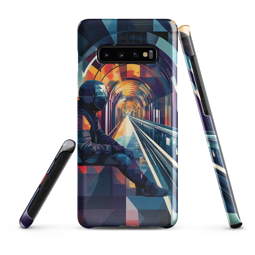 Reflections in a Futuristic Tunnel | Phone Case |  S10 Plus | Snap Case | Glossy