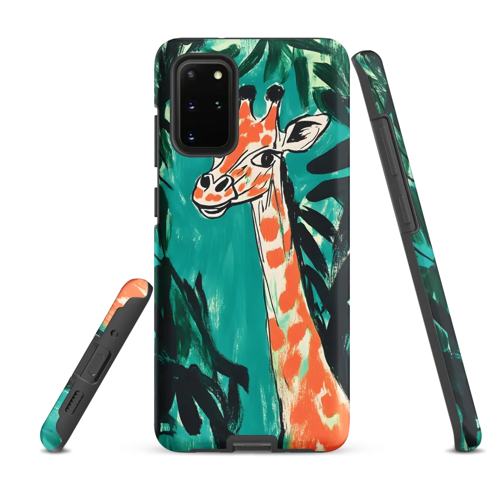 Curious Giraffe in Lush Greenery | Phone Case |  S20 Plus | Tough Case | Matte