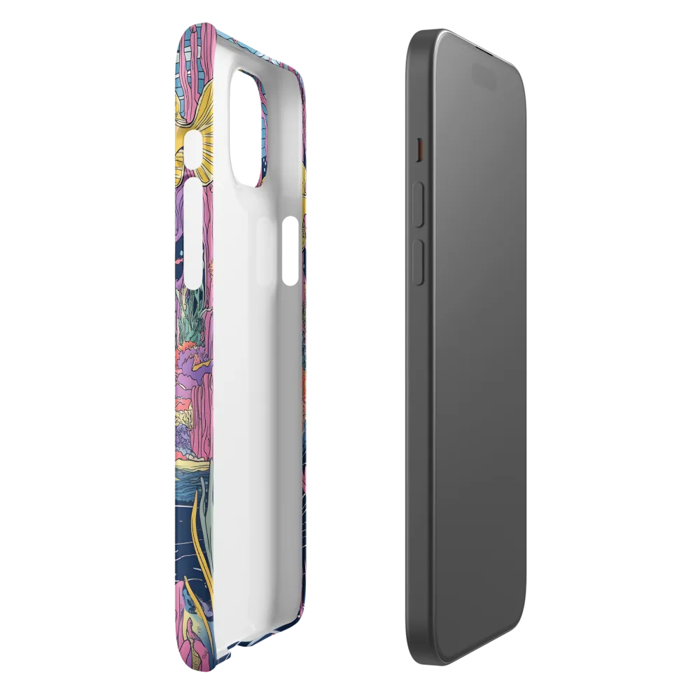 Underwater Dreamscape: A Playful Encounter | Phone Case |  15 Plus | Snap Case | Matte