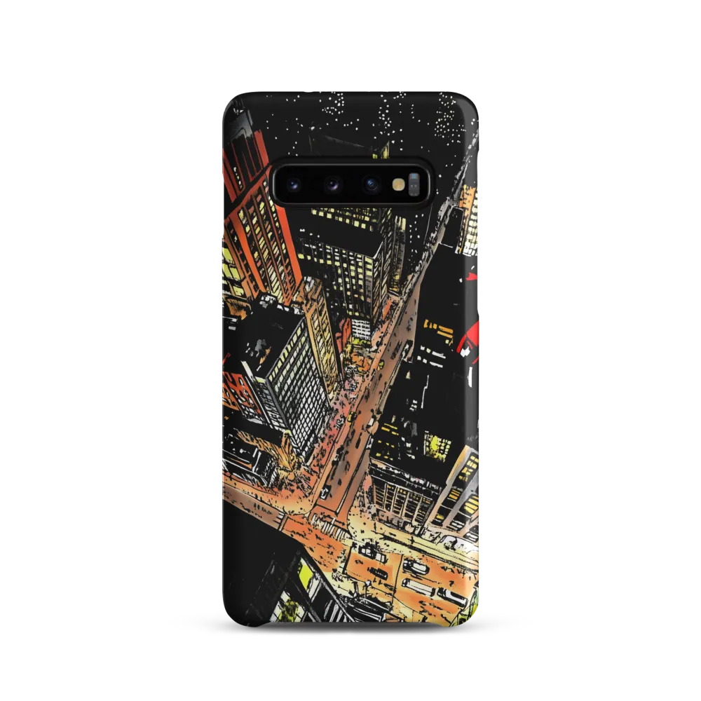 Urban Nightscape: A Bird's-eye View
