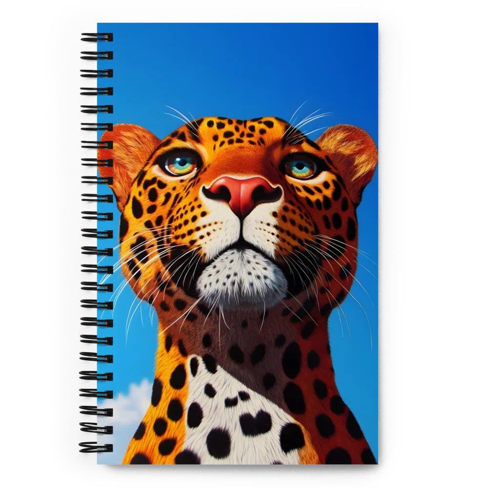 Regal Gaze: The Leopard's Majesty | Spiral Notebook