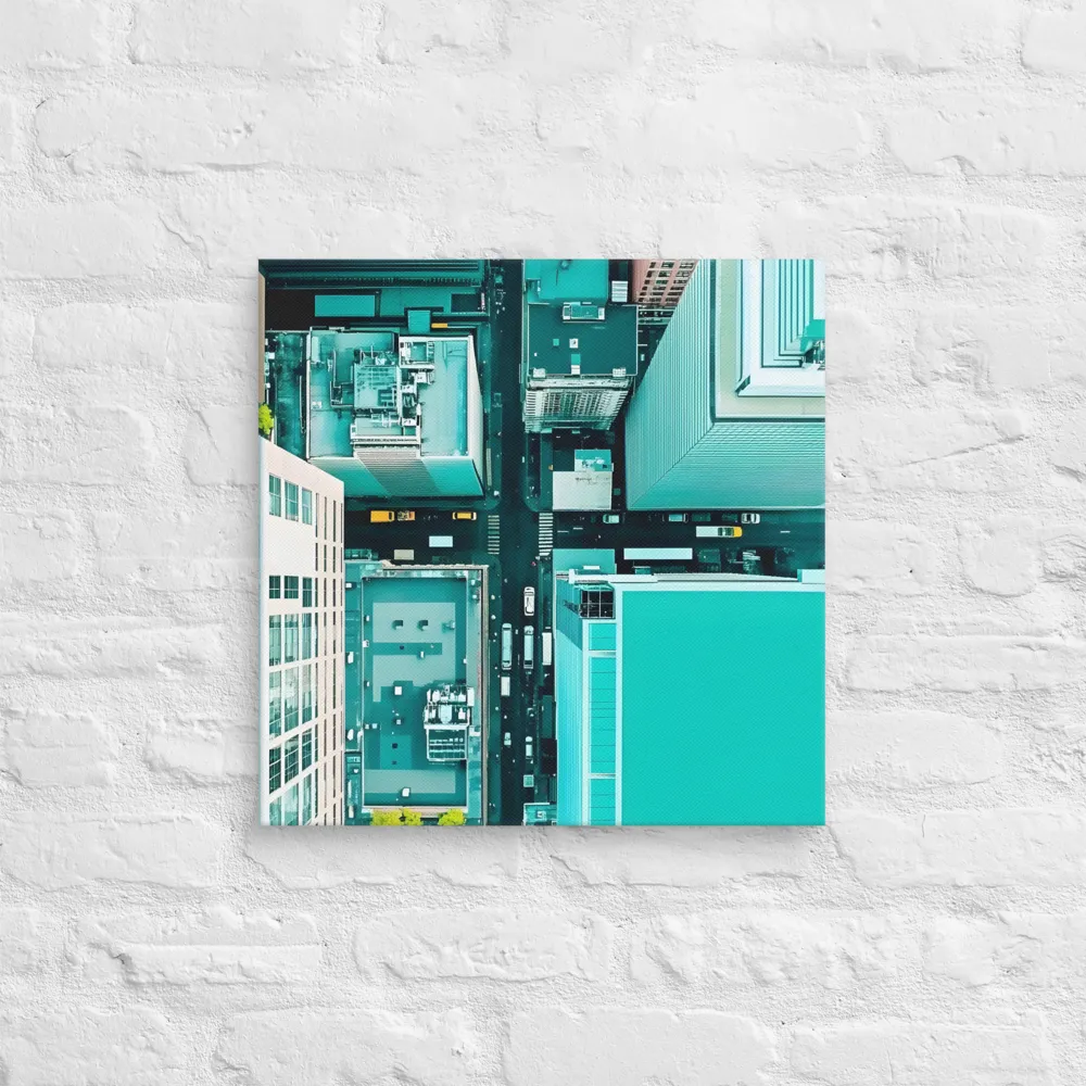 Urban Geometry: Aerial Perspective | Canvas | 18″×18″