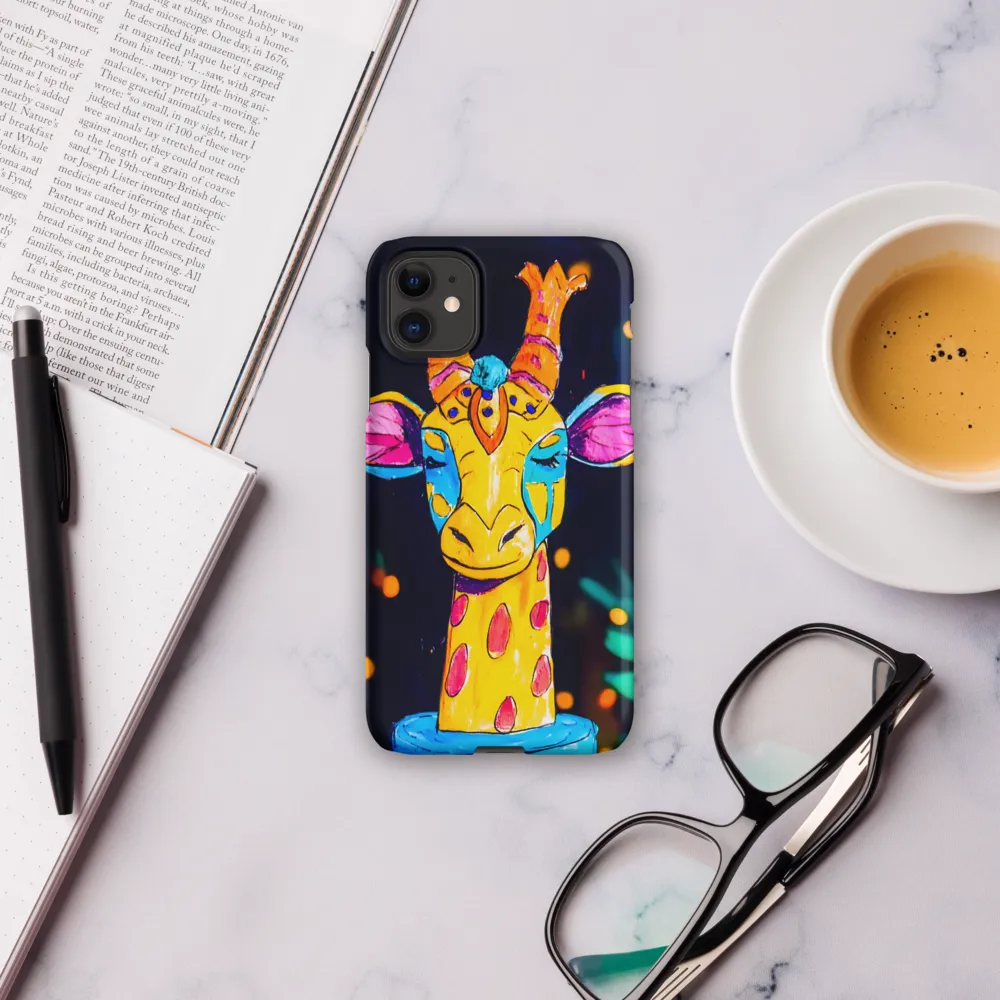 Whimsical Giraffe in Vibrant Colors | Phone Case |  11 | Snap Case | Matte