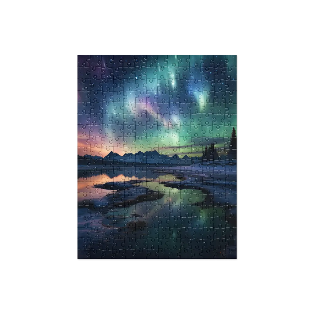 Ethereal Aurora: A Night Under the Stars | Jigsaw Puzzle | 252/520 pieces