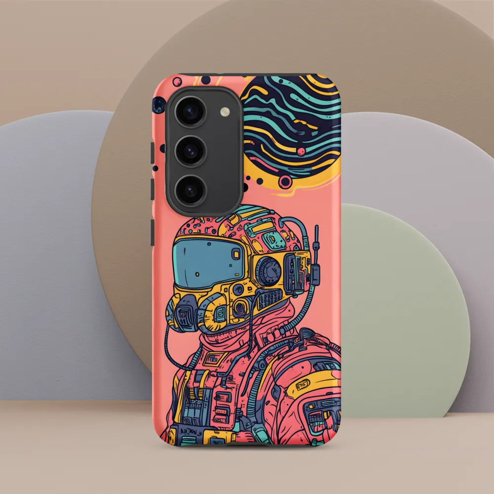 Exploration Beyond: A Digital Astronaut | Phone Case |  S23 | Tough Case | Matte