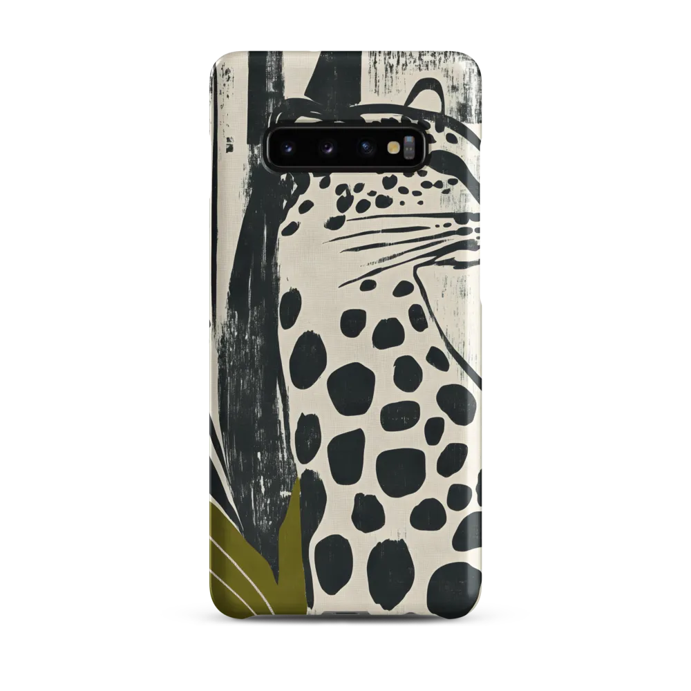 Leopard in Silhouette: A Modern Appeal | Phone Case |  S10 Plus | Snap Case | Matte