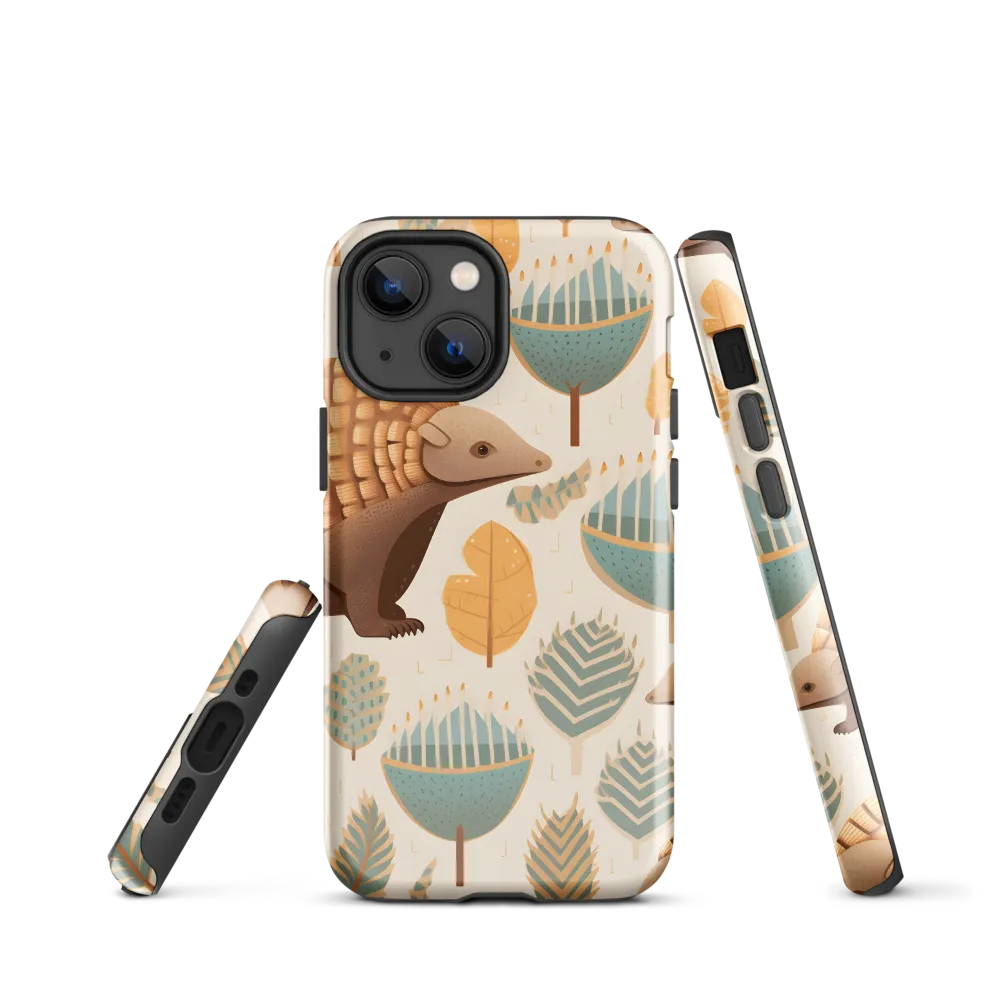 Pangolins in a Whimsical Habitat