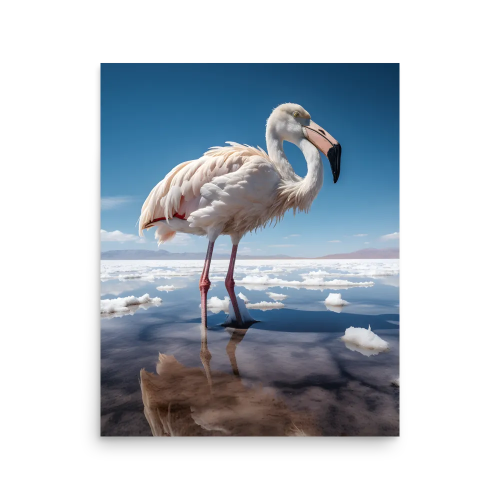 Graceful Solitude of a Flamingo | Poster | 16″×20″