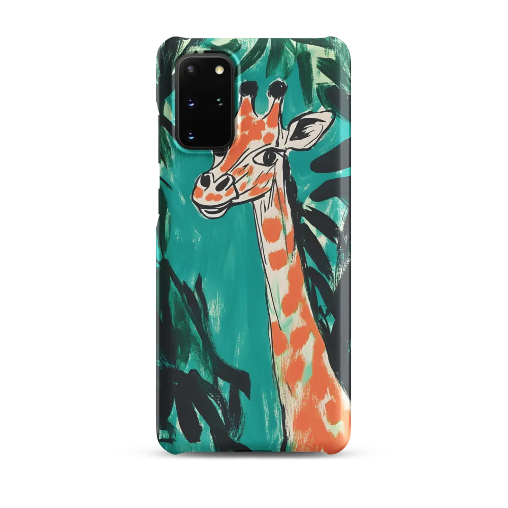 Curious Giraffe in Lush Greenery | Phone Case |  S20 Plus | Snap Case | Matte
