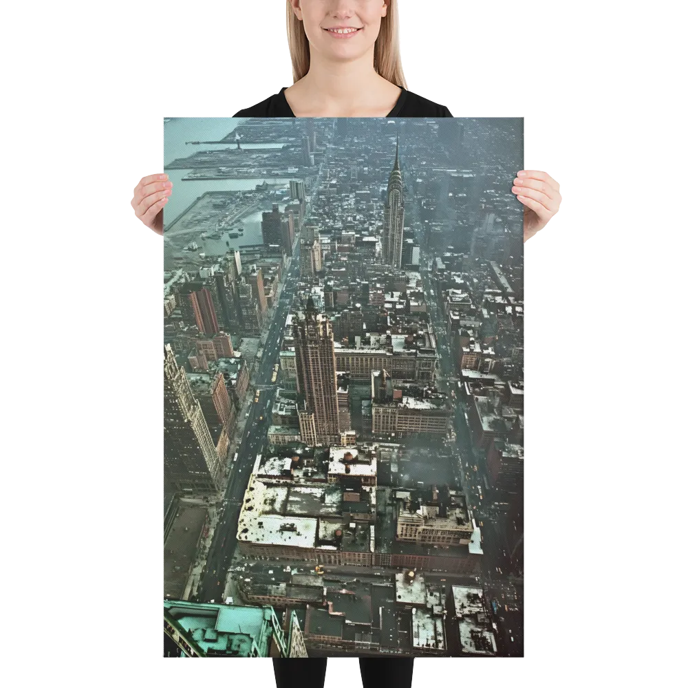 Aerial Symphony of Urban Life | Canvas | 24″×36″