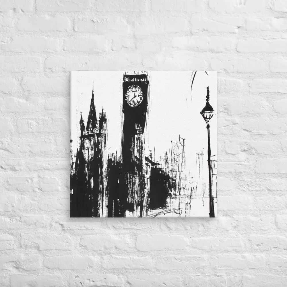 Clock Tower in Motion | Canvas | 24″×24″