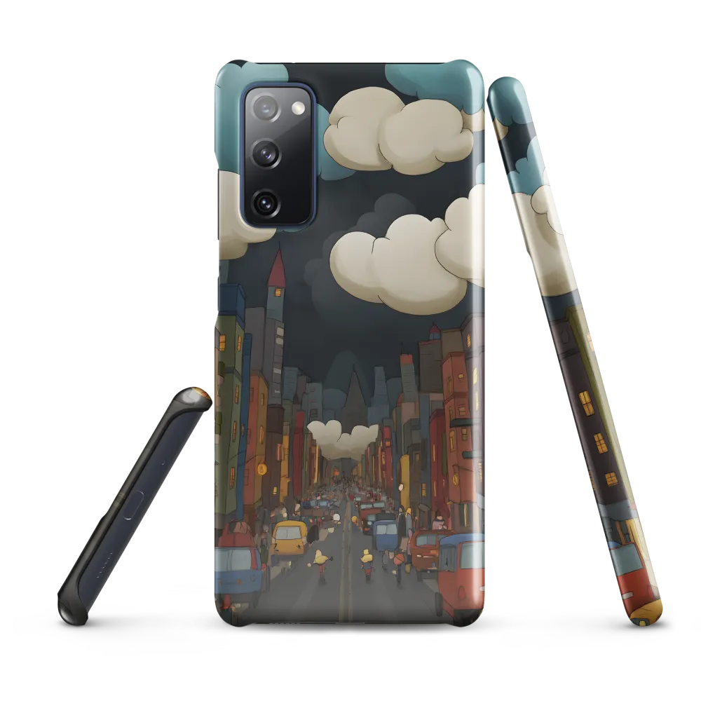 Urban Symphony: A City Awakens at Dusk | Phone Case |  S20 FE | Snap Case | Glossy