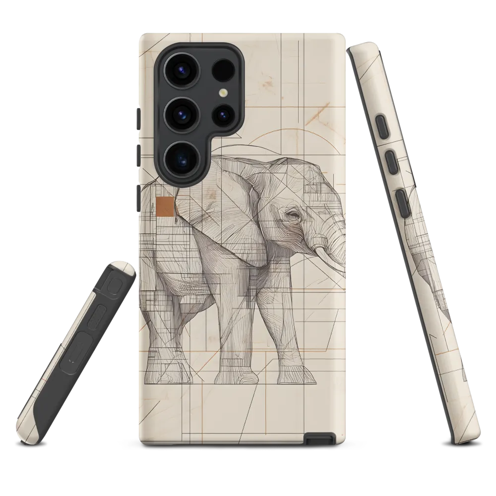 Geometric Elegance: The Steel Elephant