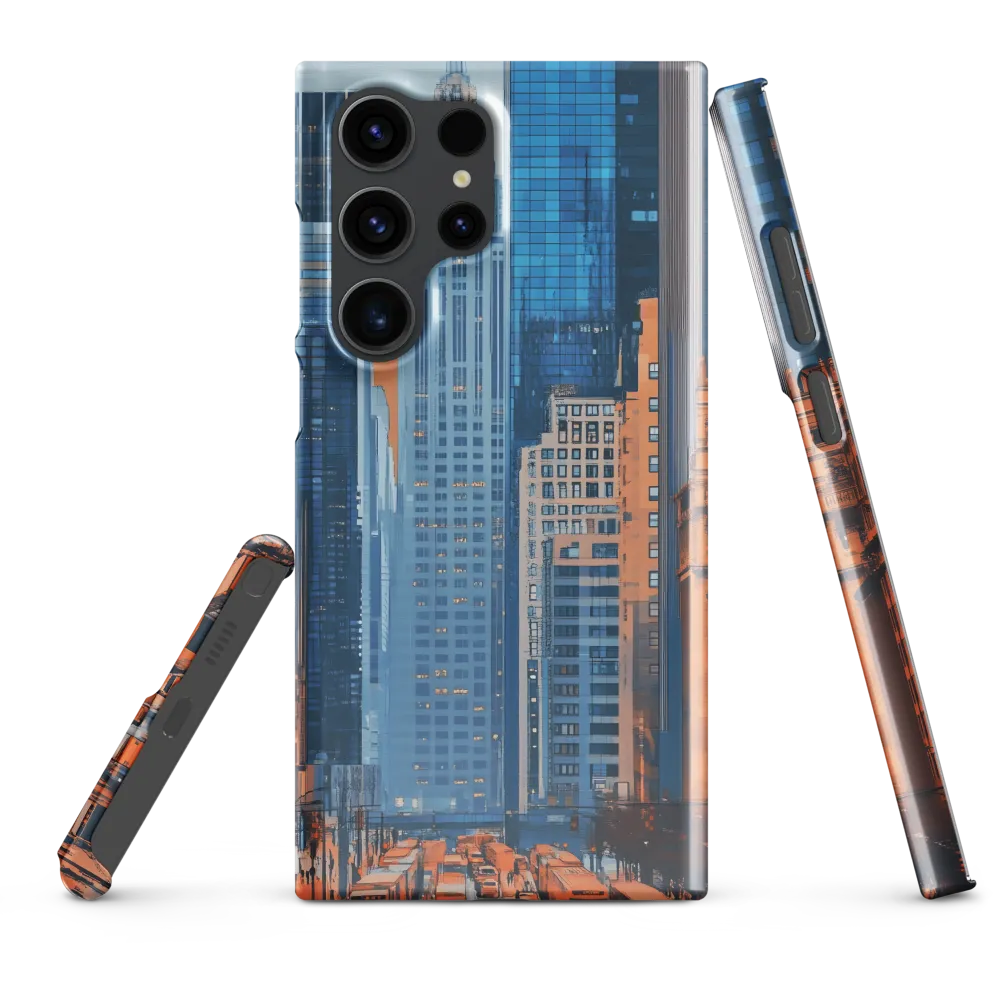 Urban Symphony in Blue and Orange