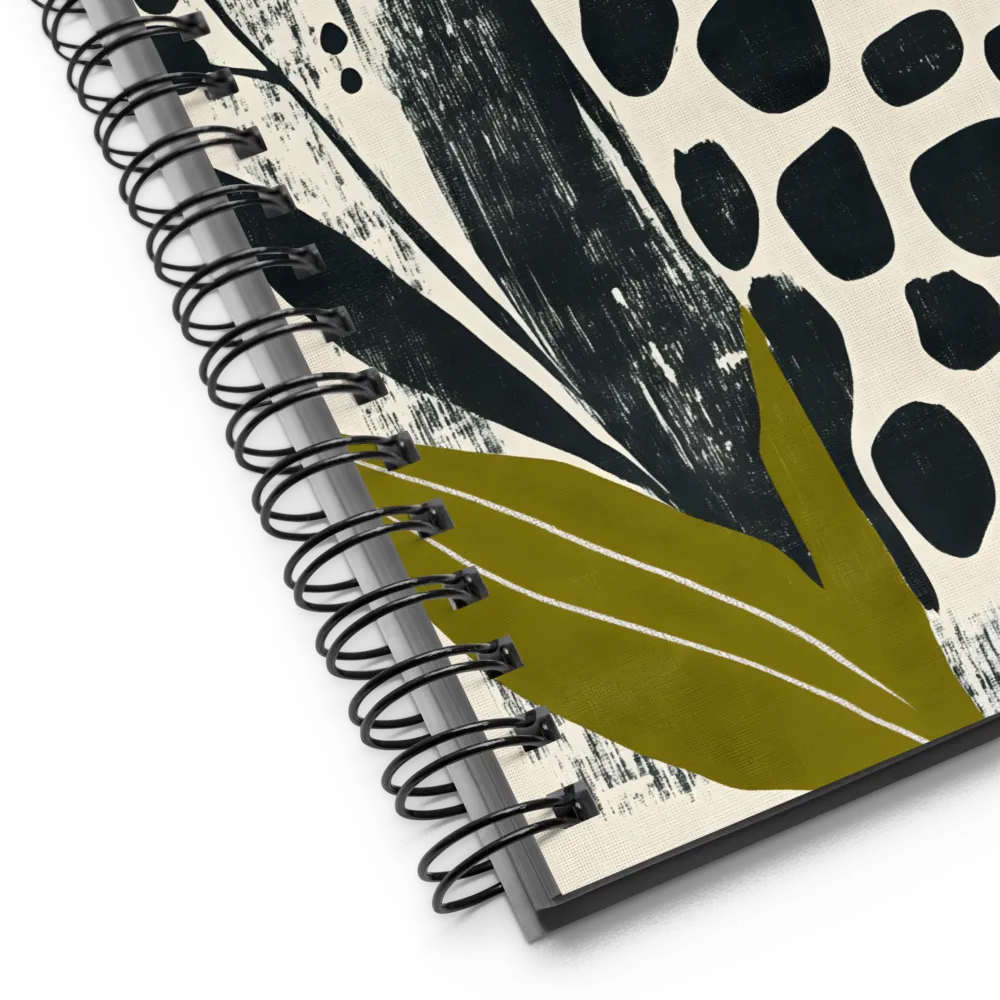 Leopard in Silhouette: A Modern Appeal | Spiral Notebook