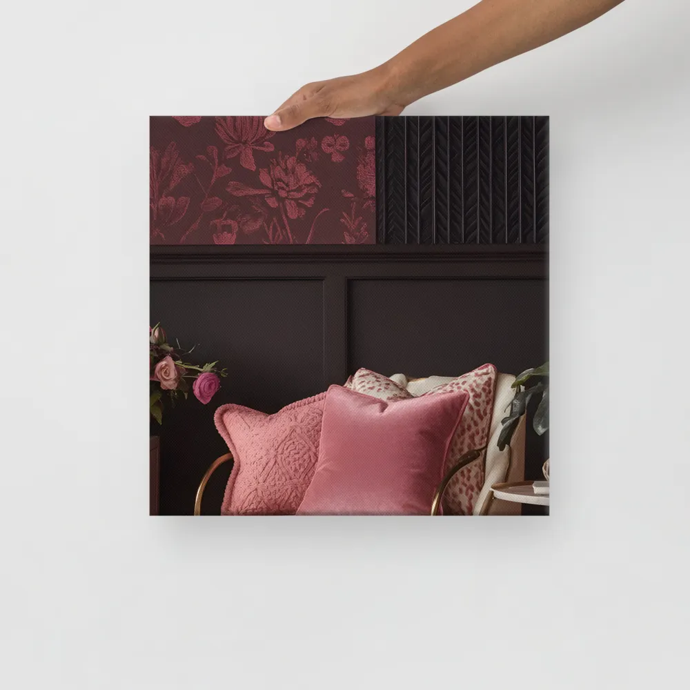 Elegance in Contrast: A Modern Interior Design | Canvas | 16″×16″
