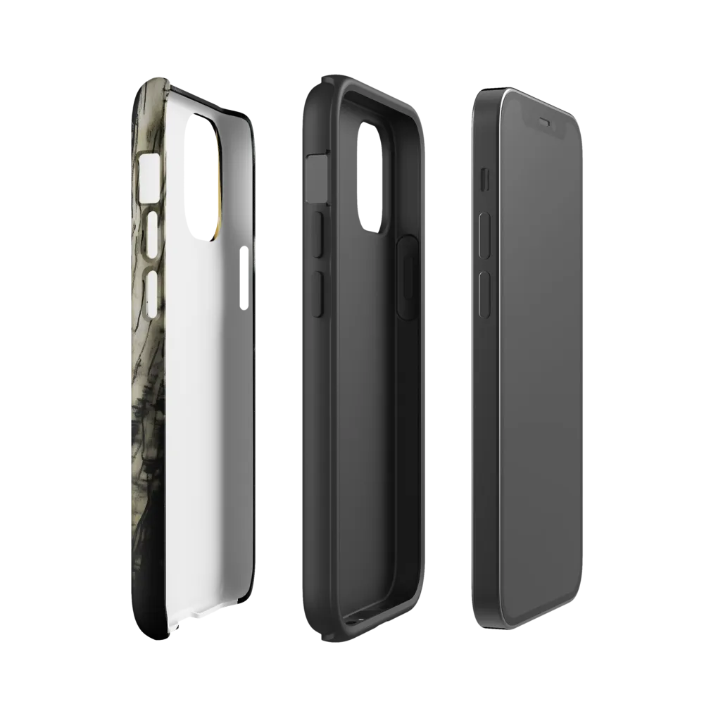 Fierce Gaze of the Wild Cat | Phone Case |  12 mini | Tough Case | Glossy