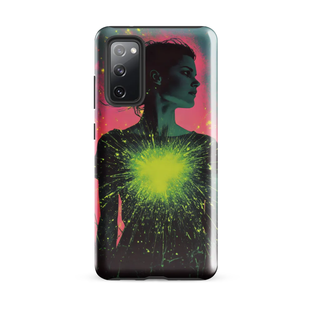 Cosmic Heart: A Surreal Portrait of Strength