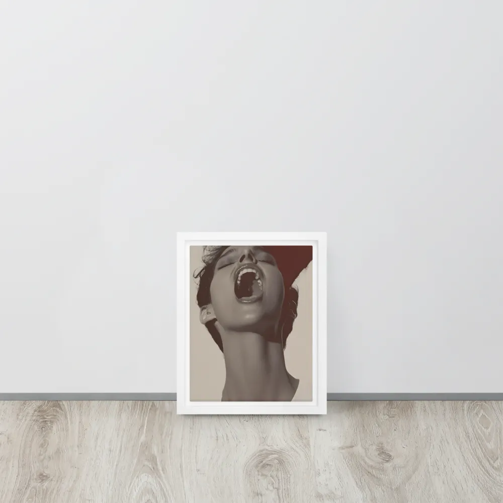Echoes of Emotion | Canvas with White Frame | 8″×10″